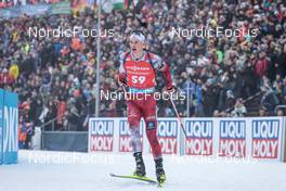 12.02.2023, Oberhof, Germany (GER): Dominic Unterweger (AUT) - IBU World Championships Biathlon, pursuit men, Oberhof (GER). www.nordicfocus.com. © Manzoni/NordicFocus. Every downloaded picture is fee-liable.