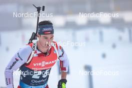 12.02.2023, Oberhof, Germany (GER): Niklas Hartweg (SUI) - IBU World Championships Biathlon, pursuit men, Oberhof (GER). www.nordicfocus.com. © Manzoni/NordicFocus. Every downloaded picture is fee-liable.