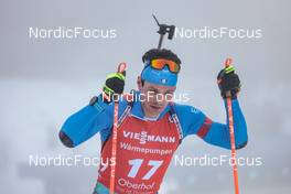 12.02.2023, Oberhof, Germany (GER): Tommaso Giacomel (ITA) - IBU World Championships Biathlon, pursuit men, Oberhof (GER). www.nordicfocus.com. © Manzoni/NordicFocus. Every downloaded picture is fee-liable.