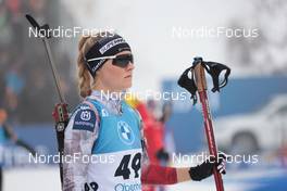 12.02.2023, Oberhof, Germany (GER): Anna Gandler (AUT) - IBU World Championships Biathlon, pursuit women, Oberhof (GER). www.nordicfocus.com. © Manzoni/NordicFocus. Every downloaded picture is fee-liable.