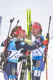 12.02.2023, Oberhof, Germany (GER): Hanna Kebinger (GER), Sophia Schneider (GER), Denise Herrmann-Wick (GER), (l-r) - IBU World Championships Biathlon, pursuit women, Oberhof (GER). www.nordicfocus.com. © Reichert/NordicFocus. Every downloaded picture is fee-liable.