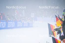 12.02.2023, Oberhof, Germany (GER): Event Feature: German Flags - IBU World Championships Biathlon, pursuit women, Oberhof (GER). www.nordicfocus.com. © Reichert/NordicFocus. Every downloaded picture is fee-liable.