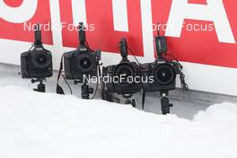 12.02.2023, Oberhof, Germany (GER): Event Feature: Remote cameras at the finish - IBU World Championships Biathlon, pursuit women, Oberhof (GER). www.nordicfocus.com. © Manzoni/NordicFocus. Every downloaded picture is fee-liable.