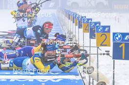12.02.2023, Oberhof, Germany (GER): Linn Persson (SWE), Sophia Schneider (GER), (l-r) - IBU World Championships Biathlon, pursuit women, Oberhof (GER). www.nordicfocus.com. © Reichert/NordicFocus. Every downloaded picture is fee-liable.