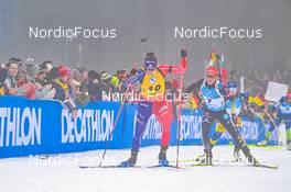 12.02.2023, Oberhof, Germany (GER): Julia Simon (FRA), Sophia Schneider (GER), (l-r) - IBU World Championships Biathlon, pursuit women, Oberhof (GER). www.nordicfocus.com. © Reichert/NordicFocus. Every downloaded picture is fee-liable.