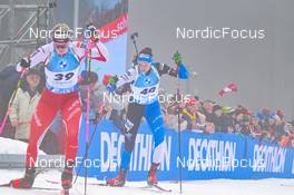 12.02.2023, Oberhof, Germany (GER): Amy Baserga (SUI), Tuuli Tomingas (EST) - IBU World Championships Biathlon, pursuit women, Oberhof (GER). www.nordicfocus.com. © Reichert/NordicFocus. Every downloaded picture is fee-liable.
