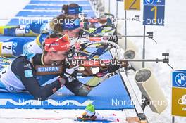 12.02.2023, Oberhof, Germany (GER): Denise Herrmann-Wick (GER), Hanna Oeberg (SWE), Linn Persson (SWE), (l-r) - IBU World Championships Biathlon, pursuit women, Oberhof (GER). www.nordicfocus.com. © Reichert/NordicFocus. Every downloaded picture is fee-liable.