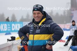 12.02.2023, Oberhof, Germany (GER): Jean-Marc Chabloz (SUI), coach Team Sweden - IBU World Championships Biathlon, pursuit women, Oberhof (GER). www.nordicfocus.com. © Manzoni/NordicFocus. Every downloaded picture is fee-liable.