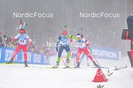 12.02.2023, Oberhof, Germany (GER): Anna Maka (POL), Anamarija Lampic (SLO), Kamila Zuk (POL), (l-r) - IBU World Championships Biathlon, pursuit women, Oberhof (GER). www.nordicfocus.com. © Reichert/NordicFocus. Every downloaded picture is fee-liable.
