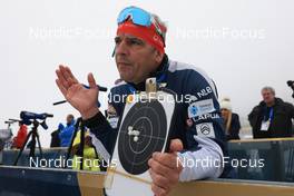 12.02.2023, Oberhof, Germany (GER): Ricco Gross (GER), coach Team Slovenia  - IBU World Championships Biathlon, pursuit women, Oberhof (GER). www.nordicfocus.com. © Manzoni/NordicFocus. Every downloaded picture is fee-liable.