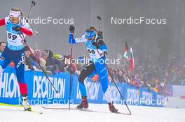 12.02.2023, Oberhof, Germany (GER): Lucie Charvatova (CZE), Susan Kuelm (EST), (l-r) - IBU World Championships Biathlon, pursuit women, Oberhof (GER). www.nordicfocus.com. © Reichert/NordicFocus. Every downloaded picture is fee-liable.