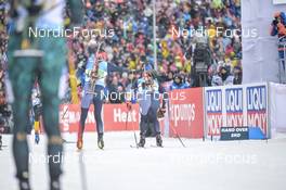 18.02.2023, Oberhof, Germany (GER): Johannes Kuehn (GER), Roman Rees (GER), (l-r) - IBU World Championships Biathlon, relay men, Oberhof (GER). www.nordicfocus.com. © Reichert/NordicFocus. Every downloaded picture is fee-liable.