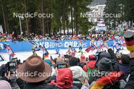 18.02.2023, Oberhof, Germany (GER): Feature: Venue - IBU World Championships Biathlon, relay men, Oberhof (GER). www.nordicfocus.com. © Reichert/NordicFocus. Every downloaded picture is fee-liable.