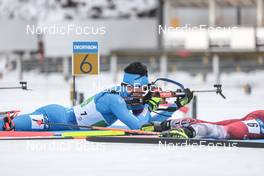 18.02.2023, Oberhof, Germany (GER): Tommaso Giacomel (ITA) - IBU World Championships Biathlon, relay men, Oberhof (GER). www.nordicfocus.com. © Manzoni/NordicFocus. Every downloaded picture is fee-liable.