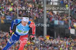 18.02.2023, Oberhof, Germany (GER): Fabien Claude (FRA) - IBU World Championships Biathlon, relay men, Oberhof (GER). www.nordicfocus.com. © Reichert/NordicFocus. Every downloaded picture is fee-liable.