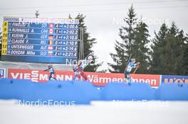 18.02.2023, Oberhof, Germany (GER): Dominic Unterweger (AUT), Dmytro Pidruchnyi (UKR), (l-r) - IBU World Championships Biathlon, relay men, Oberhof (GER). www.nordicfocus.com. © Reichert/NordicFocus. Every downloaded picture is fee-liable.