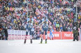 18.02.2023, Oberhof, Germany (GER): Paul Schommer (USA), Maxime Germain (USA), (l-r) - IBU World Championships Biathlon, relay men, Oberhof (GER). www.nordicfocus.com. © Reichert/NordicFocus. Every downloaded picture is fee-liable.