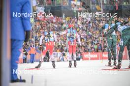 18.02.2023, Oberhof, Germany (GER): Logan Pletz (CAN), Adam Runnalls (CAN), (l-r) - IBU World Championships Biathlon, relay men, Oberhof (GER). www.nordicfocus.com. © Reichert/NordicFocus. Every downloaded picture is fee-liable.