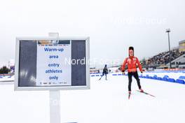 18.02.2023, Oberhof, Germany (GER): Event Feature: Warm-up area - IBU World Championships Biathlon, relay men, Oberhof (GER). www.nordicfocus.com. © Manzoni/NordicFocus. Every downloaded picture is fee-liable.