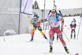 18.02.2023, Oberhof, Germany (GER): Thierry Langer (BEL) - IBU World Championships Biathlon, relay men, Oberhof (GER). www.nordicfocus.com. © Reichert/NordicFocus. Every downloaded picture is fee-liable.