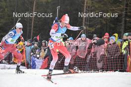 18.02.2023, Oberhof, Germany (GER): Adam Runnalls (CAN) - IBU World Championships Biathlon, relay men, Oberhof (GER). www.nordicfocus.com. © Reichert/NordicFocus. Every downloaded picture is fee-liable.