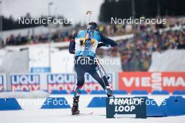 18.02.2023, Oberhof, Germany (GER): Sturla Holm Laegreid (NOR) - IBU World Championships Biathlon, relay men, Oberhof (GER). www.nordicfocus.com. © Manzoni/NordicFocus. Every downloaded picture is fee-liable.