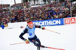 18.02.2023, Oberhof, Germany (GER): Benedikt Doll (GER) - IBU World Championships Biathlon, relay men, Oberhof (GER). www.nordicfocus.com. © Manzoni/NordicFocus. Every downloaded picture is fee-liable.
