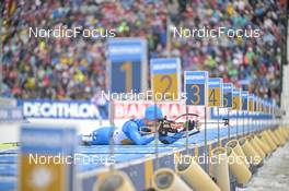 18.02.2023, Oberhof, Germany (GER): Elia Zeni (ITA) - IBU World Championships Biathlon, relay men, Oberhof (GER). www.nordicfocus.com. © Reichert/NordicFocus. Every downloaded picture is fee-liable.