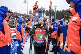 18.02.2023, Oberhof, Germany (GER): Dorothea Wierer (ITA) - IBU World Championships Biathlon, relay women, Oberhof (GER). www.nordicfocus.com. © Manzoni/NordicFocus. Every downloaded picture is fee-liable.