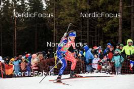 18.02.2023, Oberhof, Germany (GER): Anais Chevalier-Bouchet (FRA) - IBU World Championships Biathlon, relay women, Oberhof (GER). www.nordicfocus.com. © Manzoni/NordicFocus. Every downloaded picture is fee-liable.