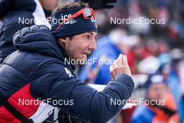 16.02.2023, Oberhof, Germany (GER): Patrick Oberegger (ITA) coach Team Norway - IBU World Championships Biathlon, single mixed relay, Oberhof (GER). www.nordicfocus.com. © Manzoni/NordicFocus. Every downloaded picture is fee-liable.