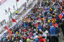 16.02.2023, Oberhof, Germany (GER): Michal Krcmar (CZE), Niklas Hartweg (SUI), Dmytro Pidruchnyi (UKR), (l-r) - IBU World Championships Biathlon, single mixed relay, Oberhof (GER). www.nordicfocus.com. © Reichert/NordicFocus. Every downloaded picture is fee-liable.