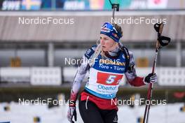 16.02.2023, Oberhof, Germany (GER): Lisa Theresa Hauser (AUT) - IBU World Championships Biathlon, single mixed relay, Oberhof (GER). www.nordicfocus.com. © Manzoni/NordicFocus. Every downloaded picture is fee-liable.