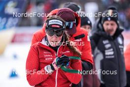 16.02.2023, Oberhof, Germany (GER): Lena Haecki Gross (SUI) - IBU World Championships Biathlon, single mixed relay, Oberhof (GER). www.nordicfocus.com. © Manzoni/NordicFocus. Every downloaded picture is fee-liable.
