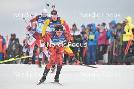 16.02.2023, Oberhof, Germany (GER): Maksim Makarov (MDA) - IBU World Championships Biathlon, single mixed relay, Oberhof (GER). www.nordicfocus.com. © Reichert/NordicFocus. Every downloaded picture is fee-liable.