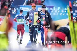 16.02.2023, Oberhof, Germany (GER): Philipp Nawrath (GER), Fabien Claude (FRA), (l-r) - IBU World Championships Biathlon, single mixed relay, Oberhof (GER). www.nordicfocus.com. © Manzoni/NordicFocus. Every downloaded picture is fee-liable.