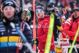 16.02.2023, Oberhof, Germany (GER): Niklas Hartweg (SUI) - IBU World Championships Biathlon, single mixed relay, Oberhof (GER). www.nordicfocus.com. © Manzoni/NordicFocus. Every downloaded picture is fee-liable.