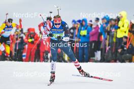 16.02.2023, Oberhof, Germany (GER): Paul Schommer (USA) - IBU World Championships Biathlon, single mixed relay, Oberhof (GER). www.nordicfocus.com. © Reichert/NordicFocus. Every downloaded picture is fee-liable.