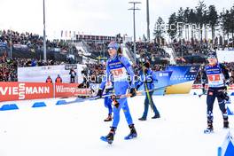16.02.2023, Oberhof, Germany (GER): Lisa Vittozzi (ITA), Marte Olsbu Roeiseland (NOR), (l-r) - IBU World Championships Biathlon, single mixed relay, Oberhof (GER). www.nordicfocus.com. © Manzoni/NordicFocus. Every downloaded picture is fee-liable.