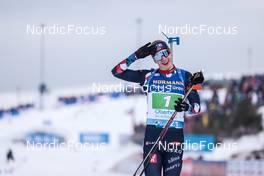 16.02.2023, Oberhof, Germany (GER): Johannes Thingnes Boe (NOR) - IBU World Championships Biathlon, single mixed relay, Oberhof (GER). www.nordicfocus.com. © Manzoni/NordicFocus. Every downloaded picture is fee-liable.