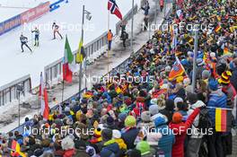 16.02.2023, Oberhof, Germany (GER): Philipp Nawrath (GER), Jakov Fak (SLO), Maksim Makarov (MDA), (l-r) - IBU World Championships Biathlon, single mixed relay, Oberhof (GER). www.nordicfocus.com. © Reichert/NordicFocus. Every downloaded picture is fee-liable.