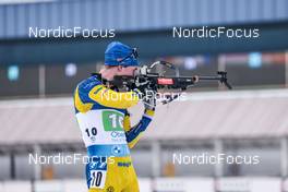 16.02.2023, Oberhof, Germany (GER): Sebastian Samuelsson (SWE) - IBU World Championships Biathlon, single mixed relay, Oberhof (GER). www.nordicfocus.com. © Manzoni/NordicFocus. Every downloaded picture is fee-liable.