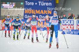 16.02.2023, Oberhof, Germany (GER): Dmytro Pidruchnyi (UKR), Adam Runnalls (CAN), Emma Lunder (CAN), (l-r) - IBU World Championships Biathlon, single mixed relay, Oberhof (GER). www.nordicfocus.com. © Reichert/NordicFocus. Every downloaded picture is fee-liable.