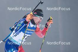 11.02.2023, Oberhof, Germany (GER): Fabien Claude (FRA) - IBU World Championships Biathlon, sprint men, Oberhof (GER). www.nordicfocus.com. © Manzoni/NordicFocus. Every downloaded picture is fee-liable.