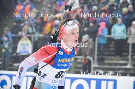11.02.2023, Oberhof, Germany (GER): Logan Pletz (CAN) - IBU World Championships Biathlon, sprint men, Oberhof (GER). www.nordicfocus.com. © Reichert/NordicFocus. Every downloaded picture is fee-liable.