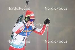11.02.2023, Oberhof, Germany (GER): Sebastian Stalder (SUI) - IBU World Championships Biathlon, sprint men, Oberhof (GER). www.nordicfocus.com. © Manzoni/NordicFocus. Every downloaded picture is fee-liable.