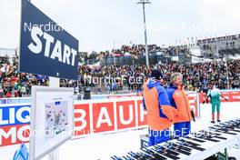 10.02.2023, Oberhof, Germany (GER): Event Feature: Start sign - IBU World Championships Biathlon, sprint women, Oberhof (GER). www.nordicfocus.com. © Manzoni/NordicFocus. Every downloaded picture is fee-liable.