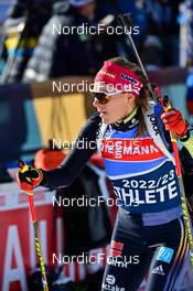 14.02.2023, Oberhof, Germany (GER): Hanne Kebinger (GER) - IBU World Championships Biathlon, training, Oberhof (GER). www.nordicfocus.com. © Reichert/NordicFocus. Every downloaded picture is fee-liable.