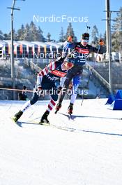 07.02.2023, Oberhof, Germany (GER): Campbell Wright (NZL), Sean Doherty (USA), (l-r) - IBU World Championships Biathlon, training, Oberhof (GER). www.nordicfocus.com. © Reichert/NordicFocus. Every downloaded picture is fee-liable.