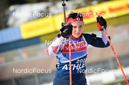 16.02.2023, Oberhof, Germany (GER): Chloe Levins (USA) - IBU World Championships Biathlon, training, Oberhof (GER). www.nordicfocus.com. © Reichert/NordicFocus. Every downloaded picture is fee-liable.
